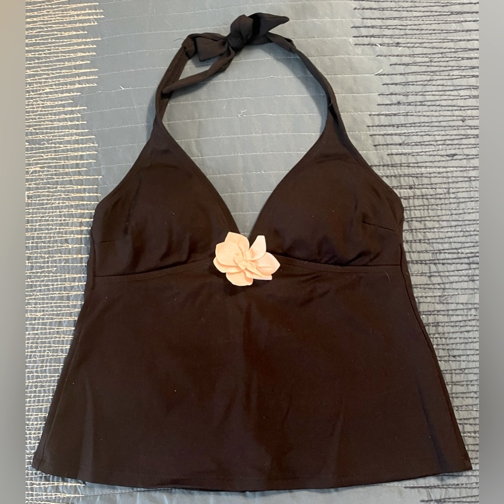 Liz Claiborne black halter swim/summer top